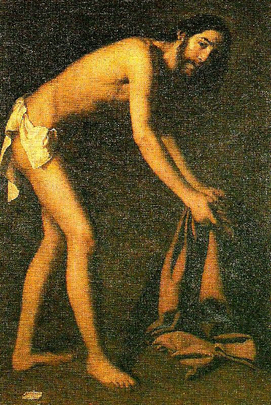 Francisco de Zurbaran christ recovers his tunic after being whipped Germany oil painting art